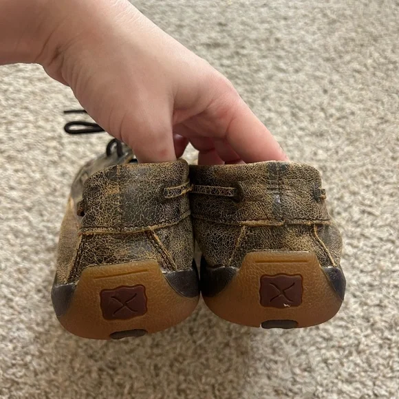 Twisted X Women's Cheetah Animal Print Driving Moccasins Size 11 Brown Outdoor - Picture 6 of 11